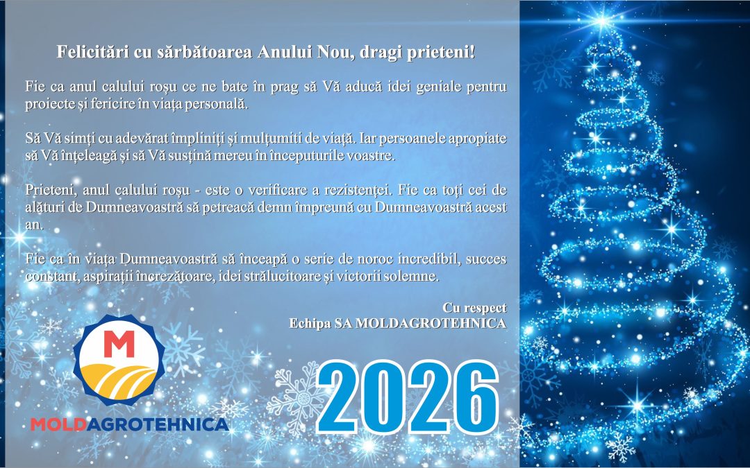 Felicitare cu Anul Nou 2026